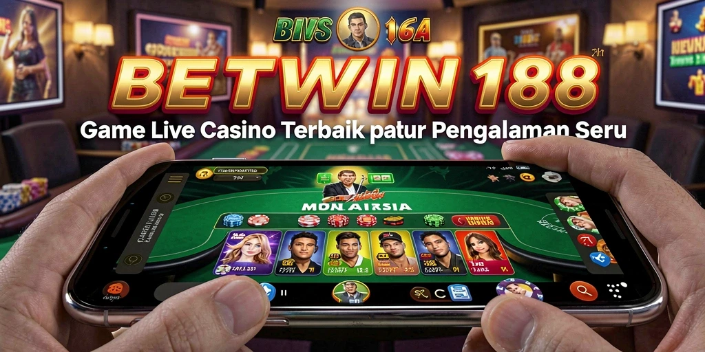 Tampilan screenshot BETWIN188 menampilkan dealer profesional dalam sesi permainan langsung.