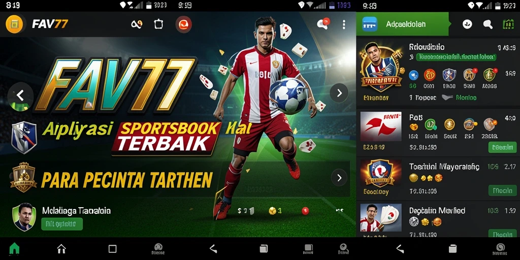 Tangkapan layar utama FAV77 menampilkan antarmuka Sportsbook yang intuitif.