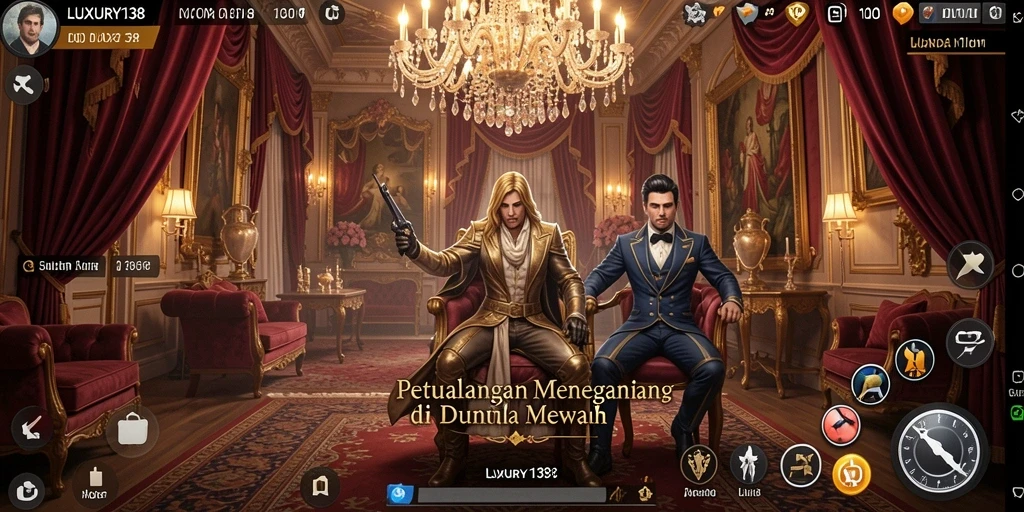 Tampilan gameplay LUXURY138 dengan aksi petualangan yang mendebarkan.