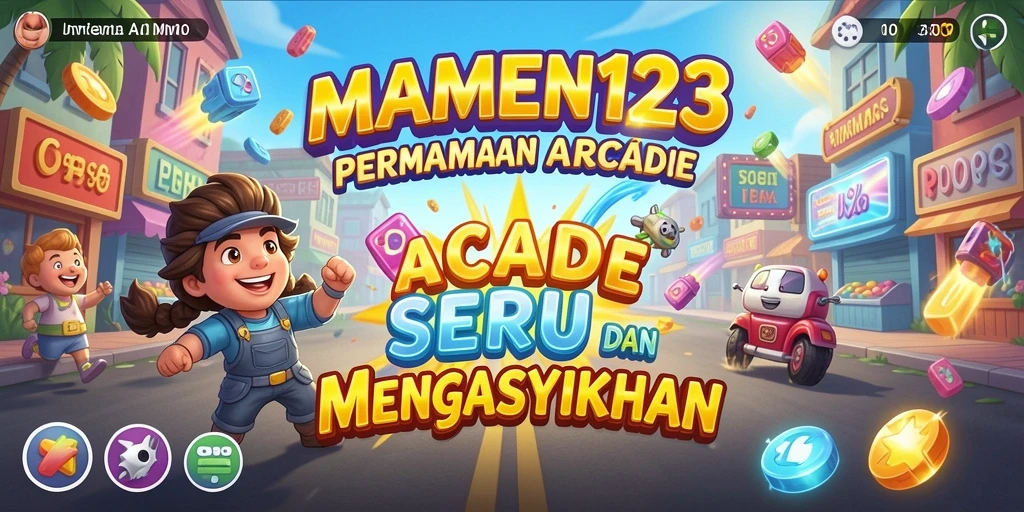 Tampilan menarik dari gameplay MAMEN123 yang menantang dan seru.