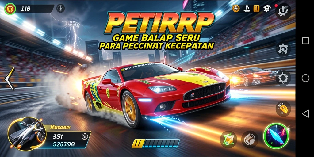 Gameplay Racing mendebarkan dengan grafis yang menakjubkan.