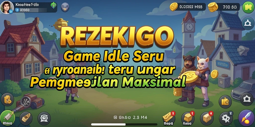 Tampilan menarik dari gameplay REZEKIGO yang seru dalam menghasilkan sumber daya.