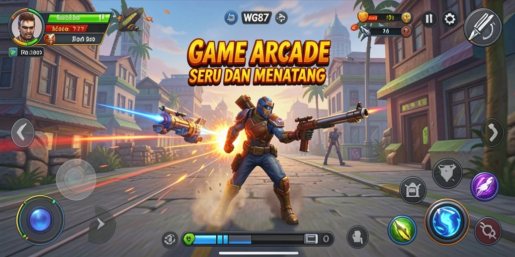 Tampilan gameplay seru dari WG87 yang memikat pemain.