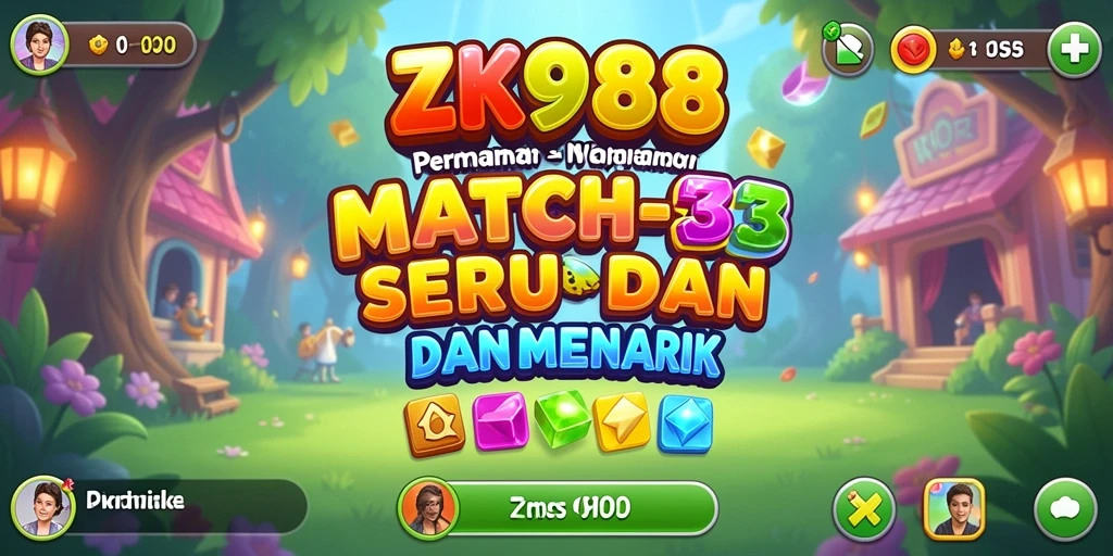 Tampilan gameplay seru dari ZK988 yang penuh warna dan tantangan.